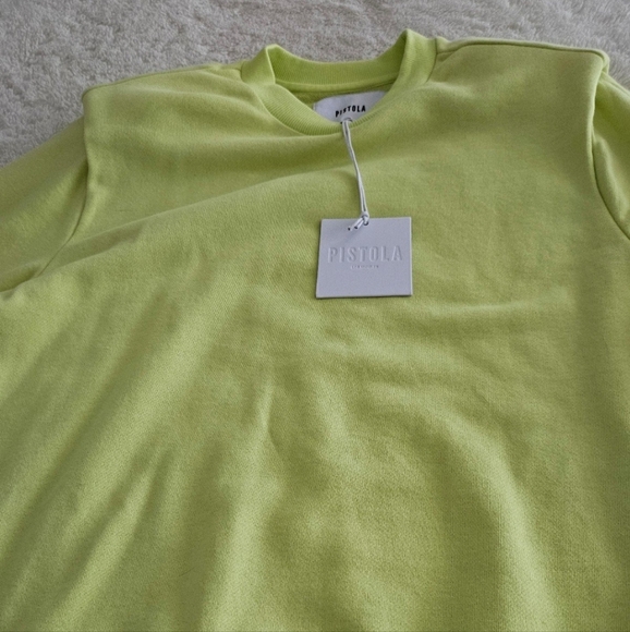 Pistola Kristen shoulder pad sweatshirt citron - Picture 3 of 6